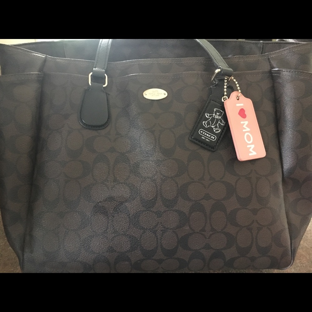❌SOLD❌Authentic coach diaper bag and wallet